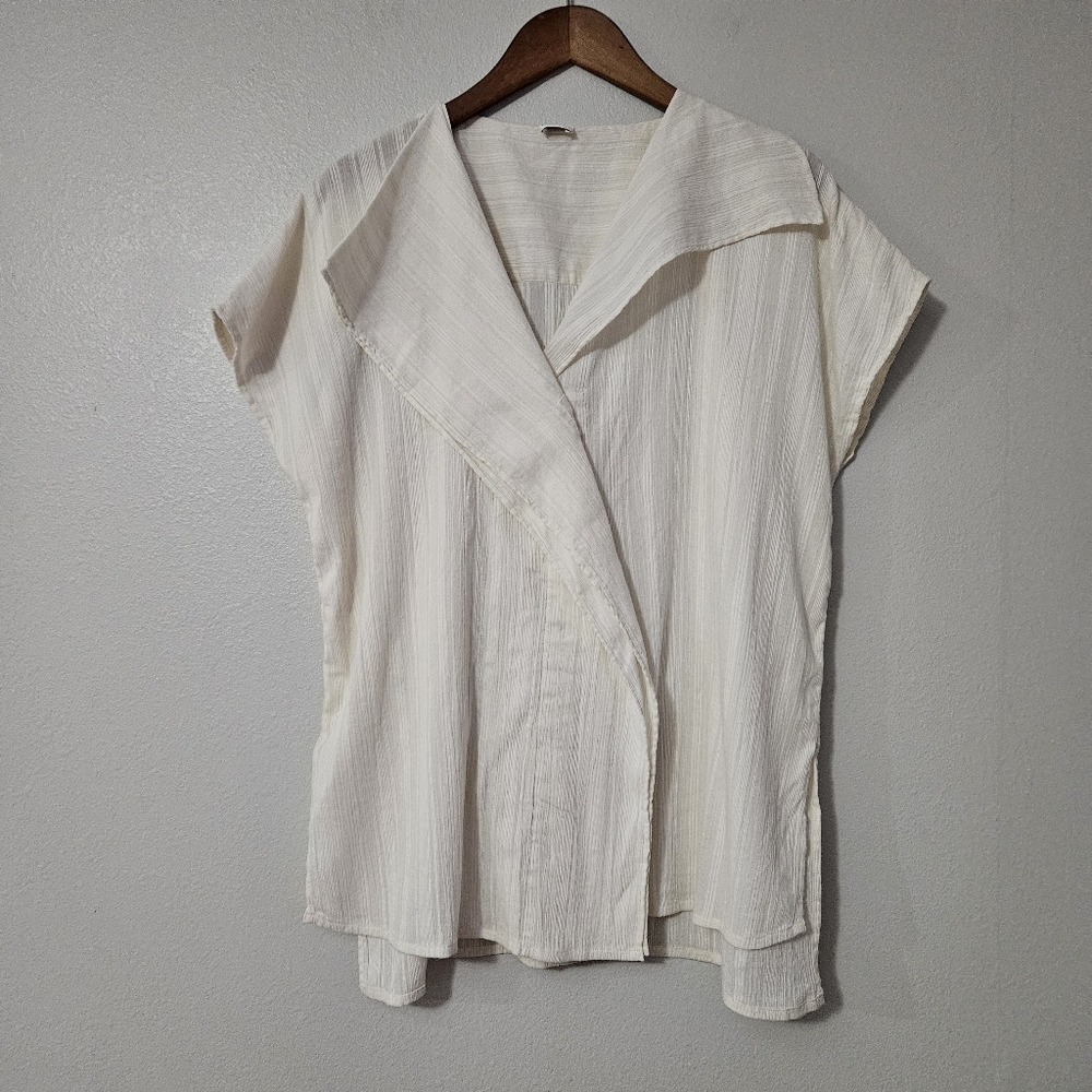 Poetry Cream Wrap Top